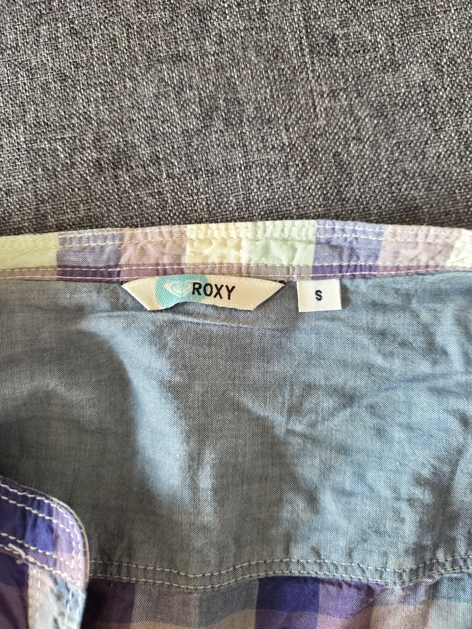 Roxy Checkered Shirt Size 36 – photo 6